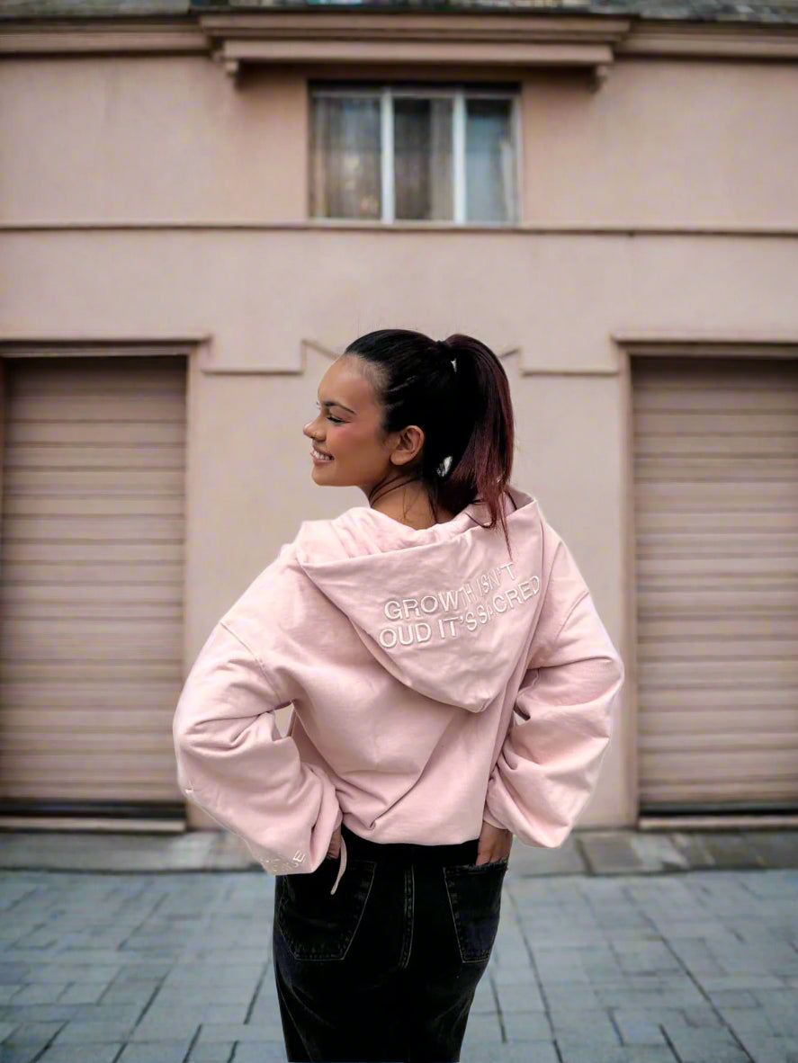 Noorélia Signature Blush Pink Zipper Hoodie - Limited Edition